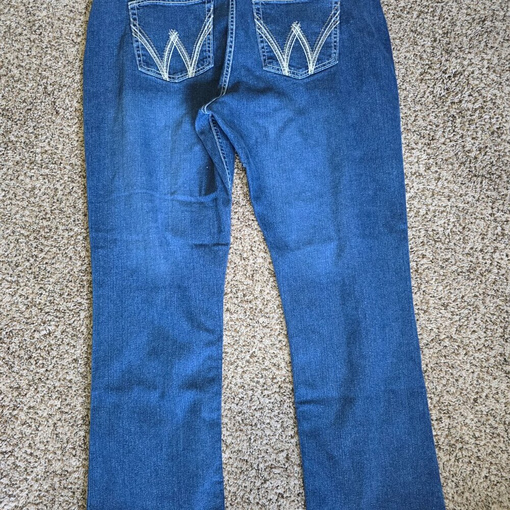 Ladies Wrangler Qbaby Cool Vintage Blue Jeans Boo… - image 2